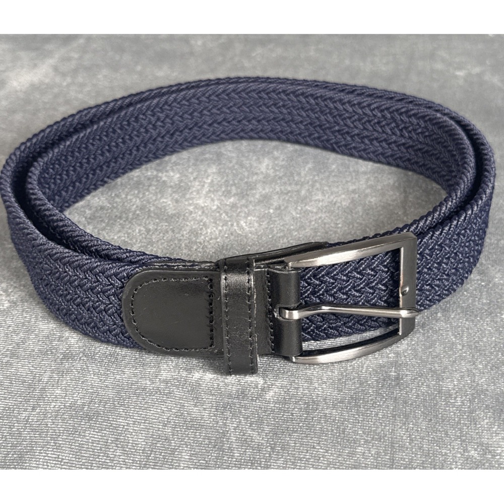 Ghost Golf Braided Stretch Belt Navy Blue Golf Belt Approx 46" Long Large